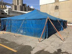 Pole tent 30x45 blue